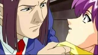 Sexy anime babe finger fucks her pussy